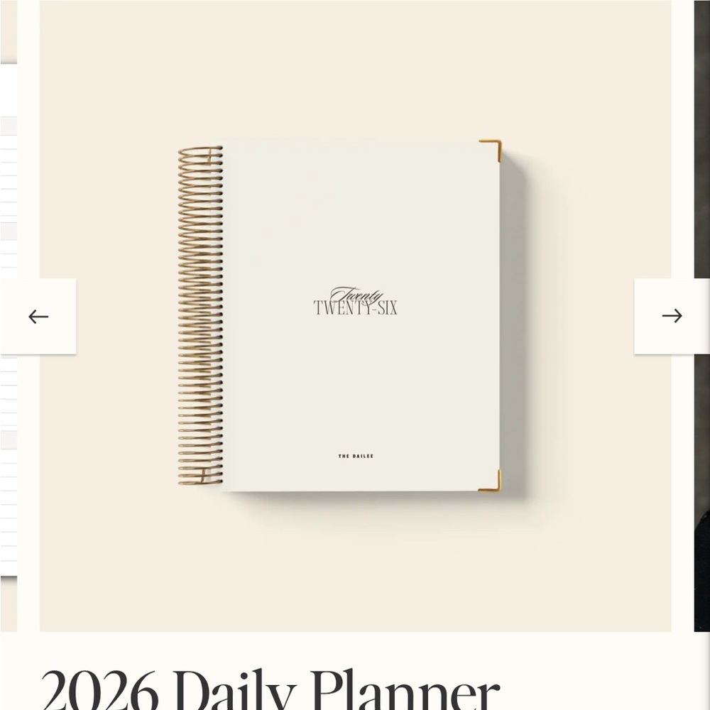 ISO 2026 Daily Planner from the DAILEE